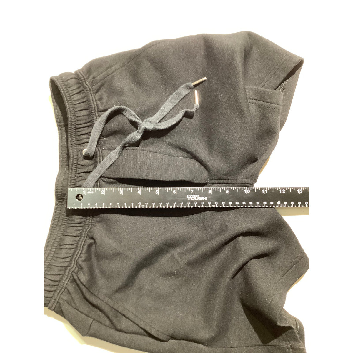 American Eagle Kid's S Black Fleece Sweat Shorts Drawstring Elastic Waist