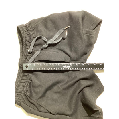 American Eagle Kid's S Black Fleece Sweat Shorts Drawstring Elastic Waist