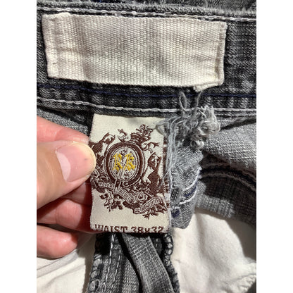 Rock Revival Gray Baggy Jeans Men’s 38W 32L — Streetwear, Relaxed, Y2K