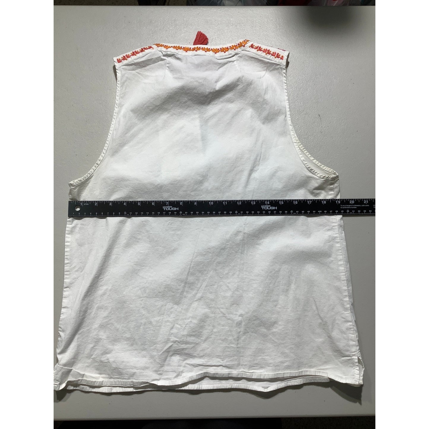 J. Crew Embroidered Sleeveless Top Women’s Size 14 – Boho, Summer, Festival