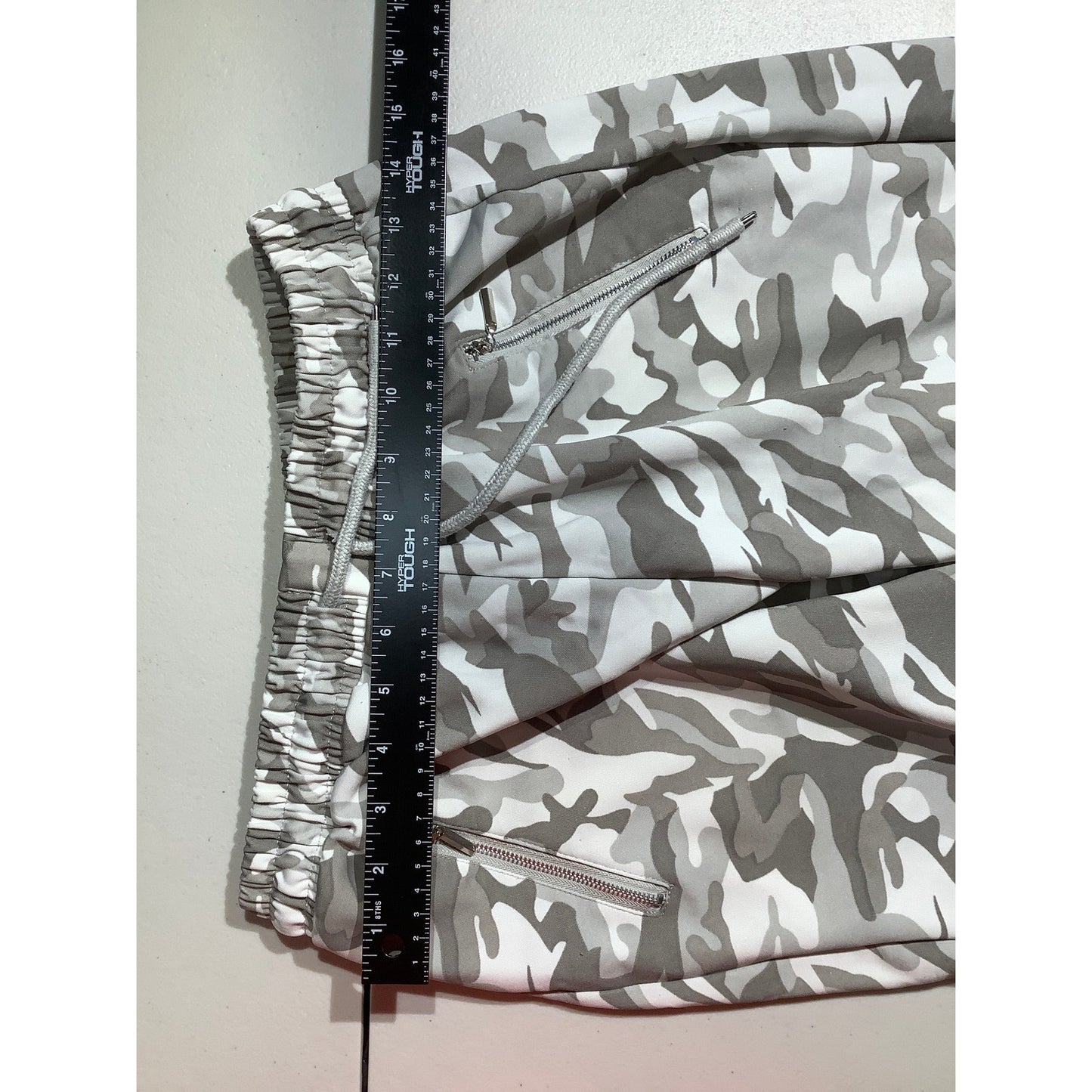 Indero Camo Jogger Pants White/Gray Youth LG/XL — Athletic, Streetwear, Casual