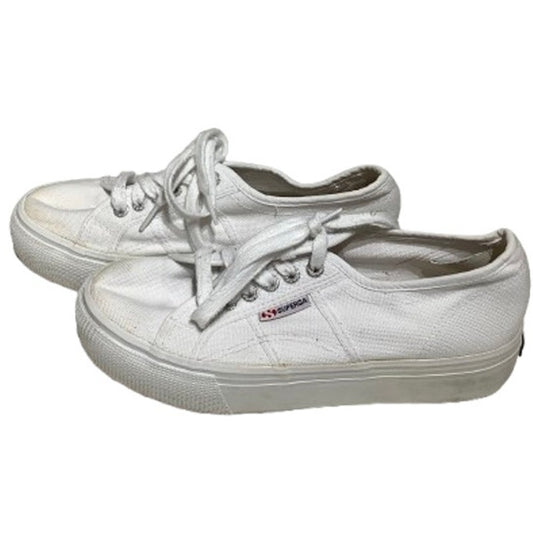 Superga White Sneakers Size 8 – Minimalist, Streetwear, Casual
