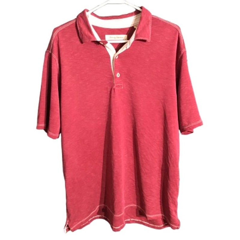 Tommy Bahama Maroon Polo Shirt Size XL - Casual, Coastal, Relaxed