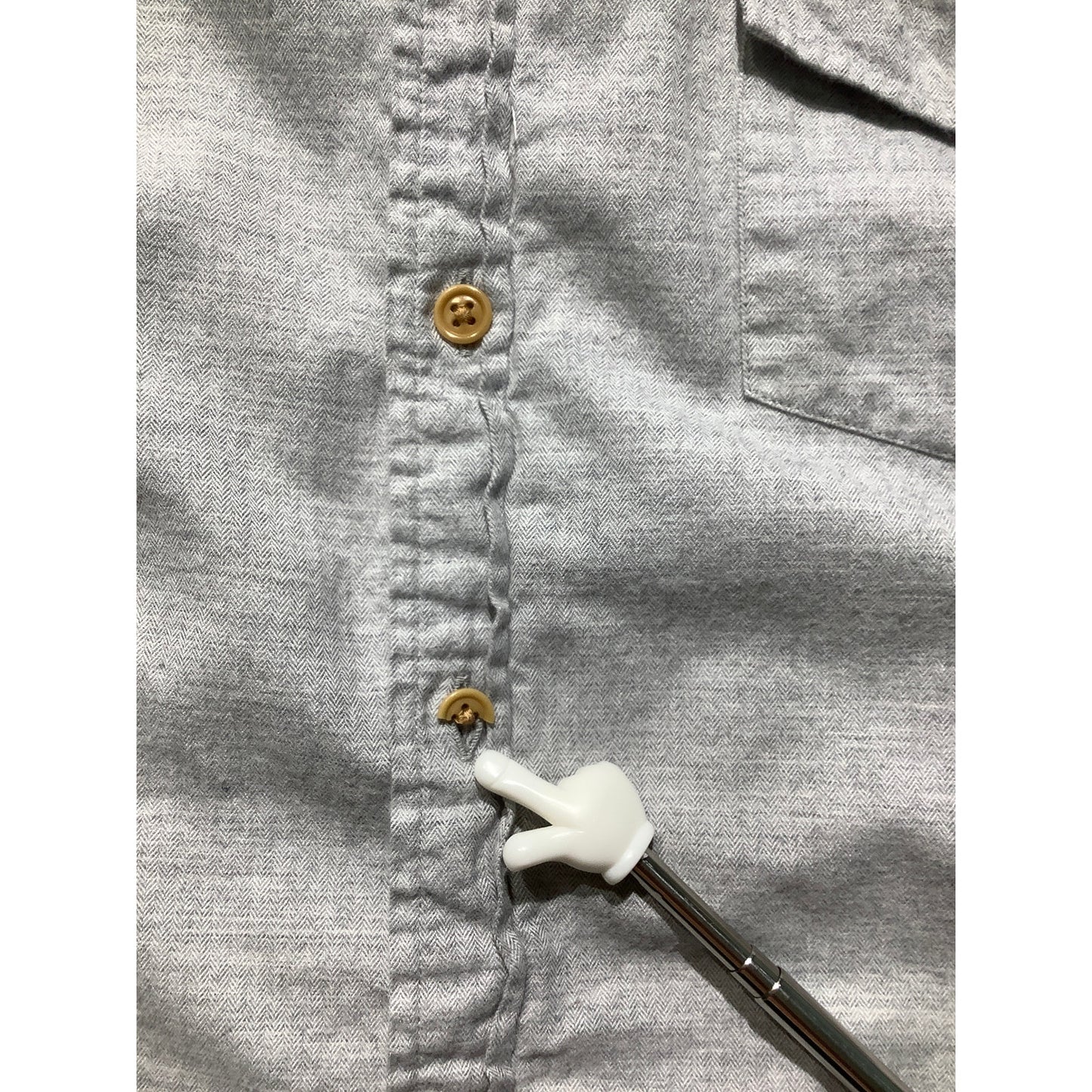 J.Crew Light Gray Button-Down Shirt Men’s Size LG – Casual, Classic, Cotton