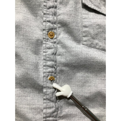 J.Crew Light Gray Button-Down Shirt Men’s Size LG – Casual, Classic, Cotton