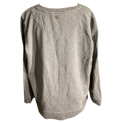 Calvin Klein Gray Rhinestone Logo Sweater Women’s XL — Y2K, Glam, Athleisure