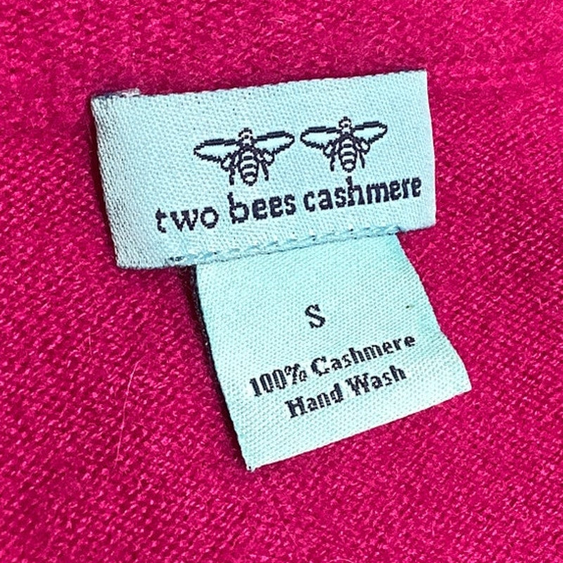 Two Bees Cashmere 100% Cashmere Pink Sweater, S - Feminine, Cozy, Chic