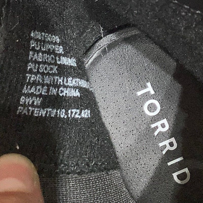 Torrid Black Platform Boots Size 9WW - Baddie, Streetwear, Mobwife
