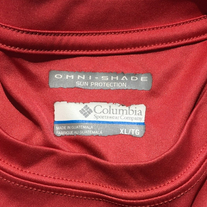 Columbia Light Red PFG Fishing Shirt XL - Outdoor, Sporty, Functional