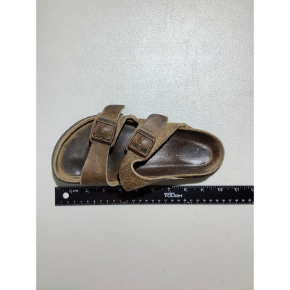 Birkenstock Brown Leather Two Strap Sandals — Comfort, Casual, Classic