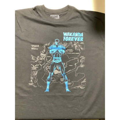 Marvel BlackPanther Wakanda Forever T-Shirt Men’s 2XL— Graphic, Cotton, Casual