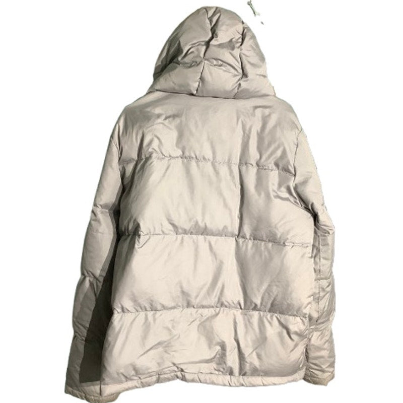 Abercrombie & Fitch Men’s Gray Puffer Jacket Large – Down Fill, Warm, Hooded