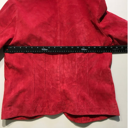 AMI Red Suede Jacket Size M – Western, Mobwife, Modern