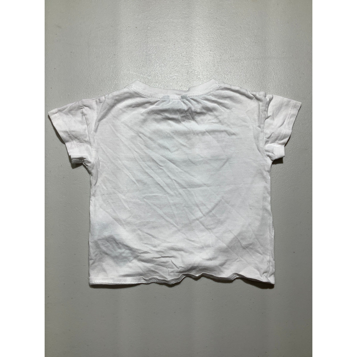 Nautica Toddler Boys Size 4 White 100% Cotton Logo Crewneck T-Shirt