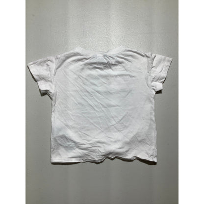 Nautica Toddler Boys Size 4 White 100% Cotton Logo Crewneck T-Shirt
