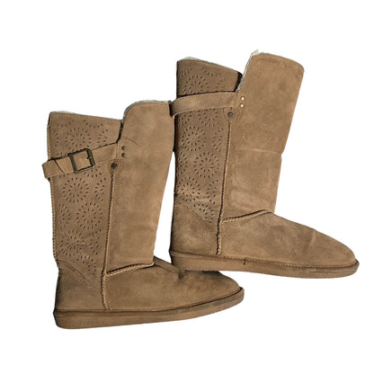 Bearpaw Tall Winter Boots Women Size 10 Brown  — Cozy, Boho, Winter