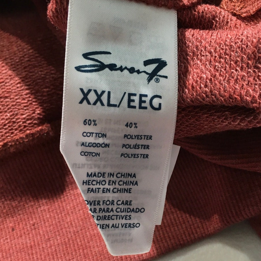 Seven7 Light Red Hoodie Size XXL - Cozy, Minimalist, Athleisure