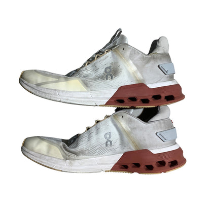 On Cloud Cloudnova Men’s Size 11 White/Auburn — Athletic, Running, Lifestyle