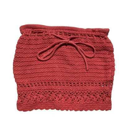American Eagle Red Crochet Tube Top Women’s Size XS — Boho, Festival, Summer
