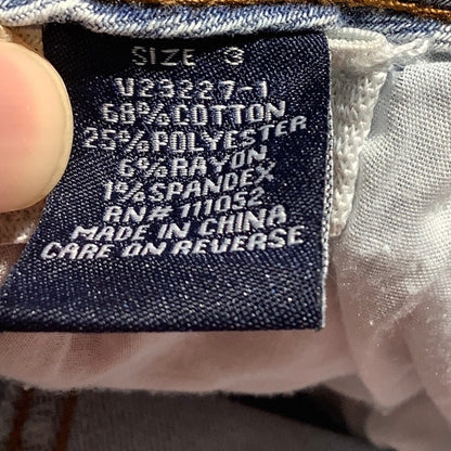 Vanilla Star Light Wash Mom Jeans Child Size 3 — Distressed, High Rise, Casual