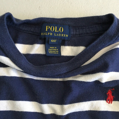 Polo Ralph Lauren Child 4T Long Sleeve Striped Shirt - Preppy, Classic, Everyday