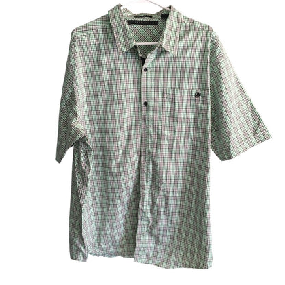Sean John Plaid Button-Up Shirt Size XXL- Classic, Preppy, Business Casual