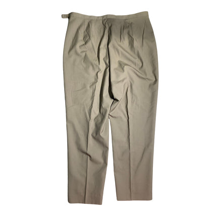 Talbots Light Brown Dress Slacks Women 14 — Silk Blend, Career, Classic