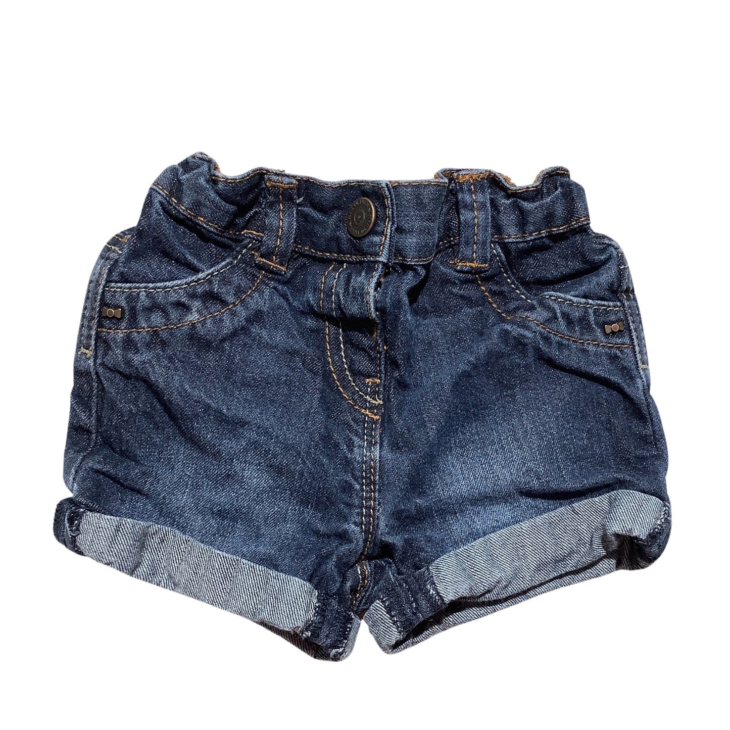 Kiabi Infant Denim Shorts 9 Months Blue — Baby, Stretch Waist, Casual