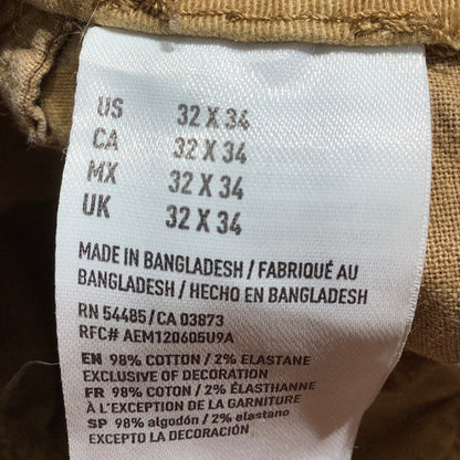 American Eagle Straight Khaki Pants Men’s Size 32W 34L– Classic, Stretch, Casual