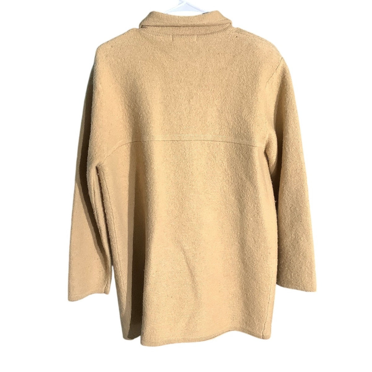 Karen Scott Womens Size M Wool Coat – Toggle Button Front, Long Sleeve, Casual