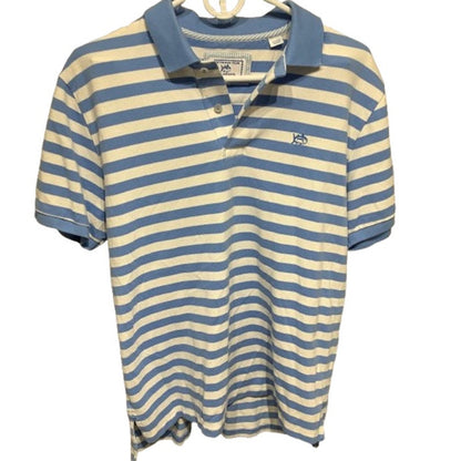 Southern Tide The Skipjack Striped Polo - Size M - Preppy, Classic, Nautical