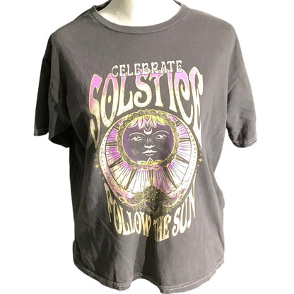 Full Tilt Celebrate Solstice Baby Tee Women’s XL - Graphic, Boho, Festival
