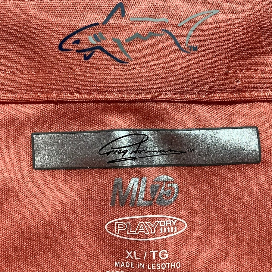 Greg Norman ML75 Golf Polo Coral Men’s XL Vine — Golf, Preppy, Sporty