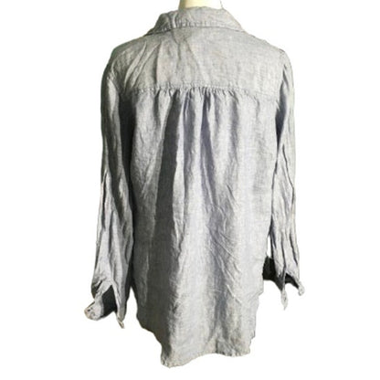 Sigrid Olsen Linen Top Size SM – Coastal, Minimalist, Lightweight