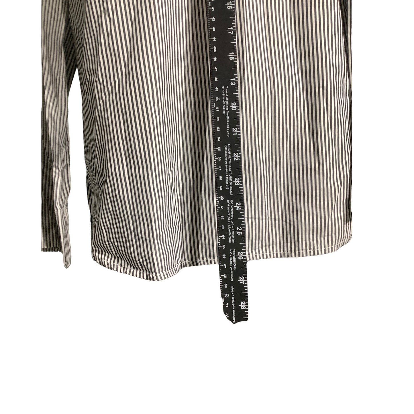 J.Crew Black White Striped Funnelneck Top Women’s 10 — Preppy, Coastal, Casual