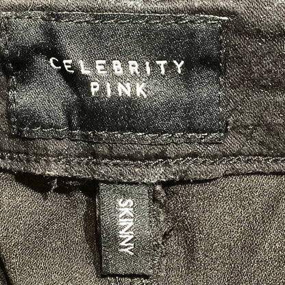 Celebrity Pink Black Metallic Skinny Jeans Size 1/25 – Sleek, Modern, Statement