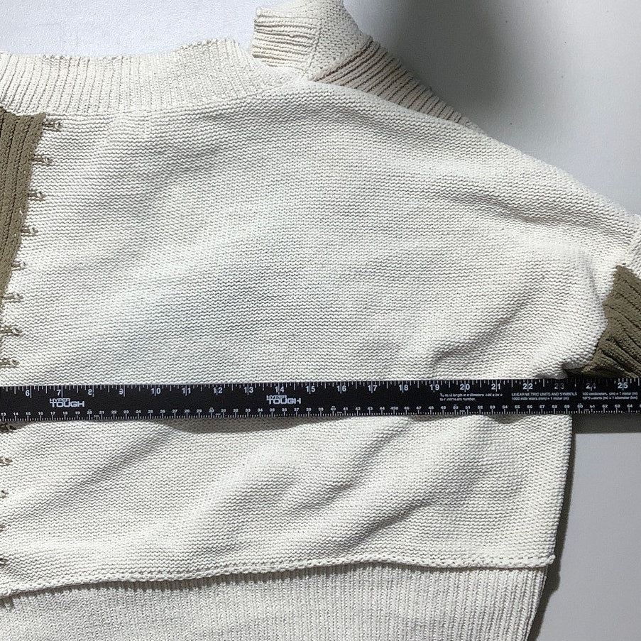 POL Hooded Sweater Top Women’s Size S/M — Boho, Patchwork, Oversized