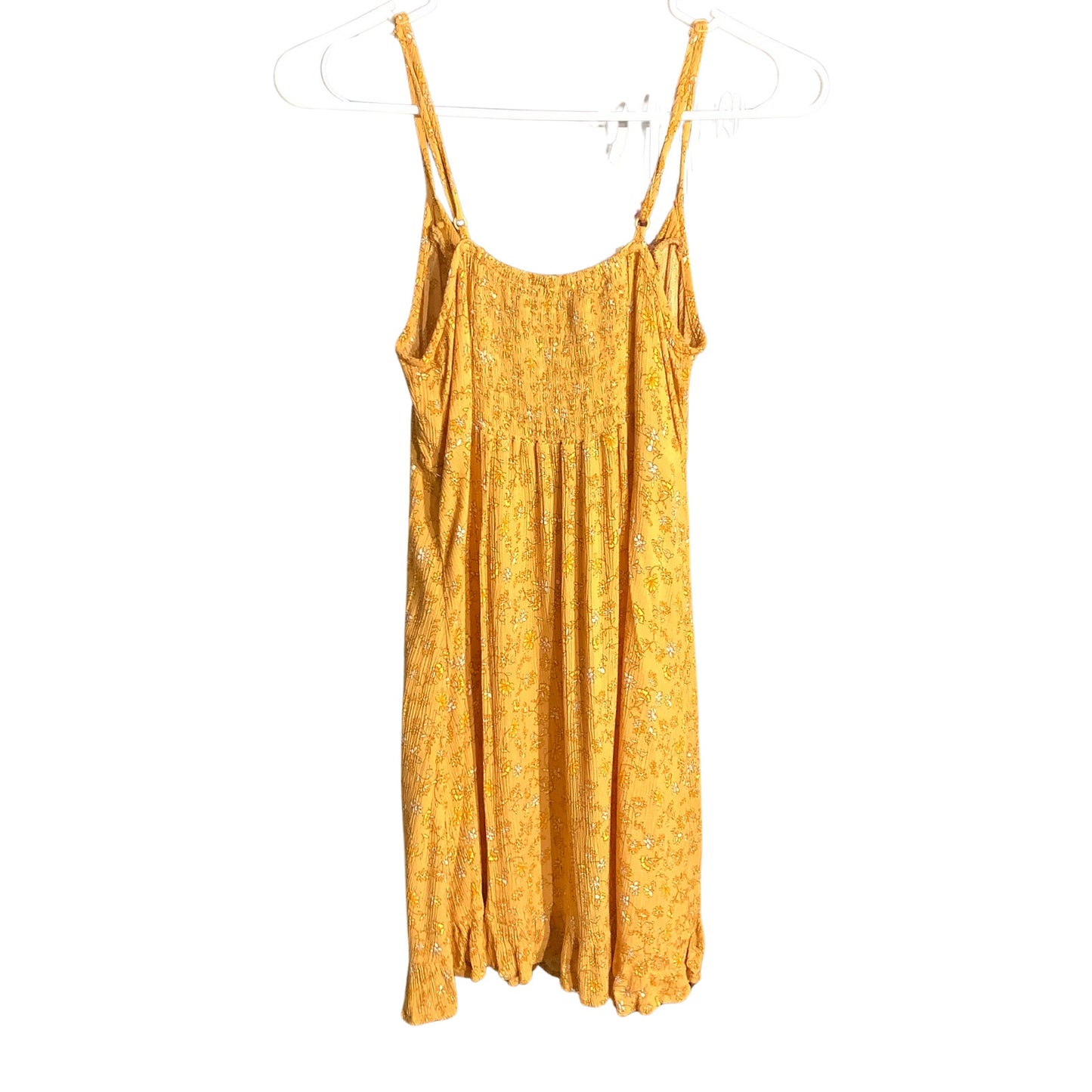 Cotton On Yellow Floral Mini Dress Women’s Size XS — Boho, Summer, Casual