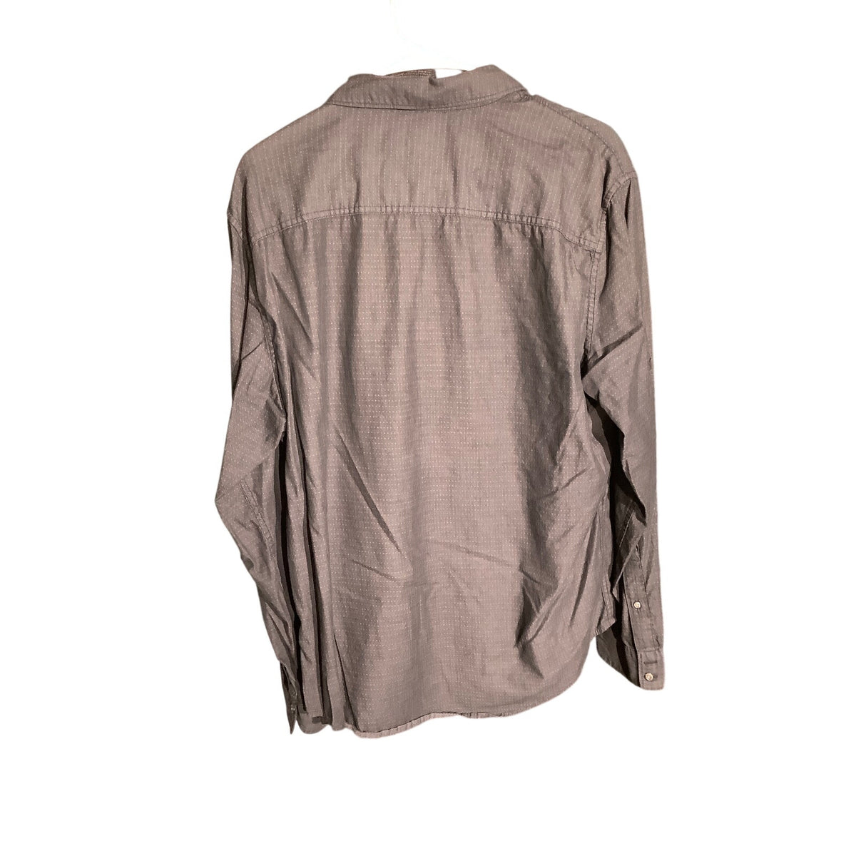 Rock & Republic Men's L Black 100% Cotton Textured Long Sleeve Button Down
