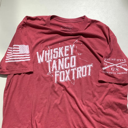 Grunt Style Whiskey Tango Foxtrot Shirt Men’s XXL – Patriotic, Military, Graphic