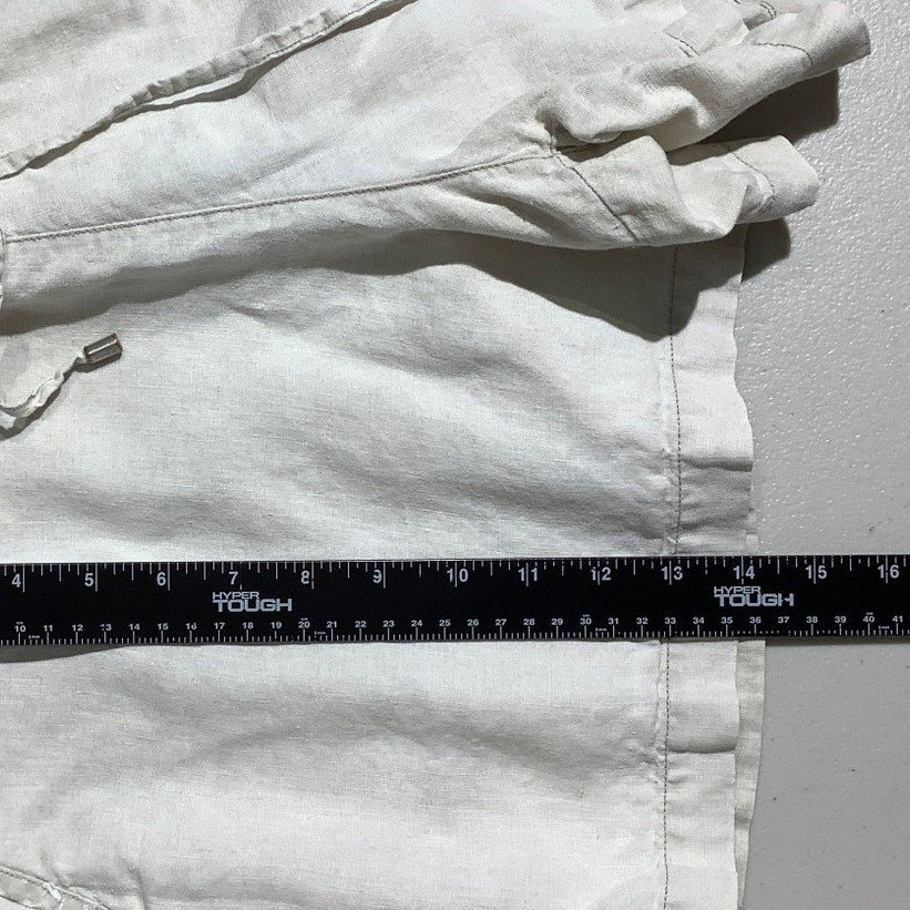 Tommy Bahama Linen Drawstring Shorts Women’s Size L — Coastal, Resort, Casual