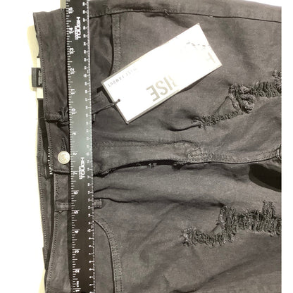 Almost Famous High Rise Flare Jeans Black Women’s 11 — Distressed, Retro, Trendy