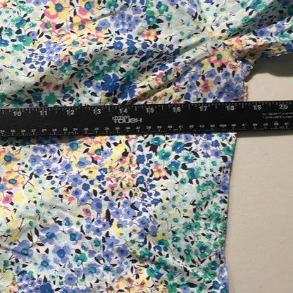 J. Crew Multi-Color Floral Button-Up Shirt Size M- Preppy, Cottagecore, Feminine