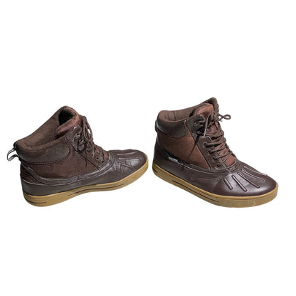 Nautica Brown Duck Boots Men’s Size 11— New Bedford, Ankle Height, Weather-Ready