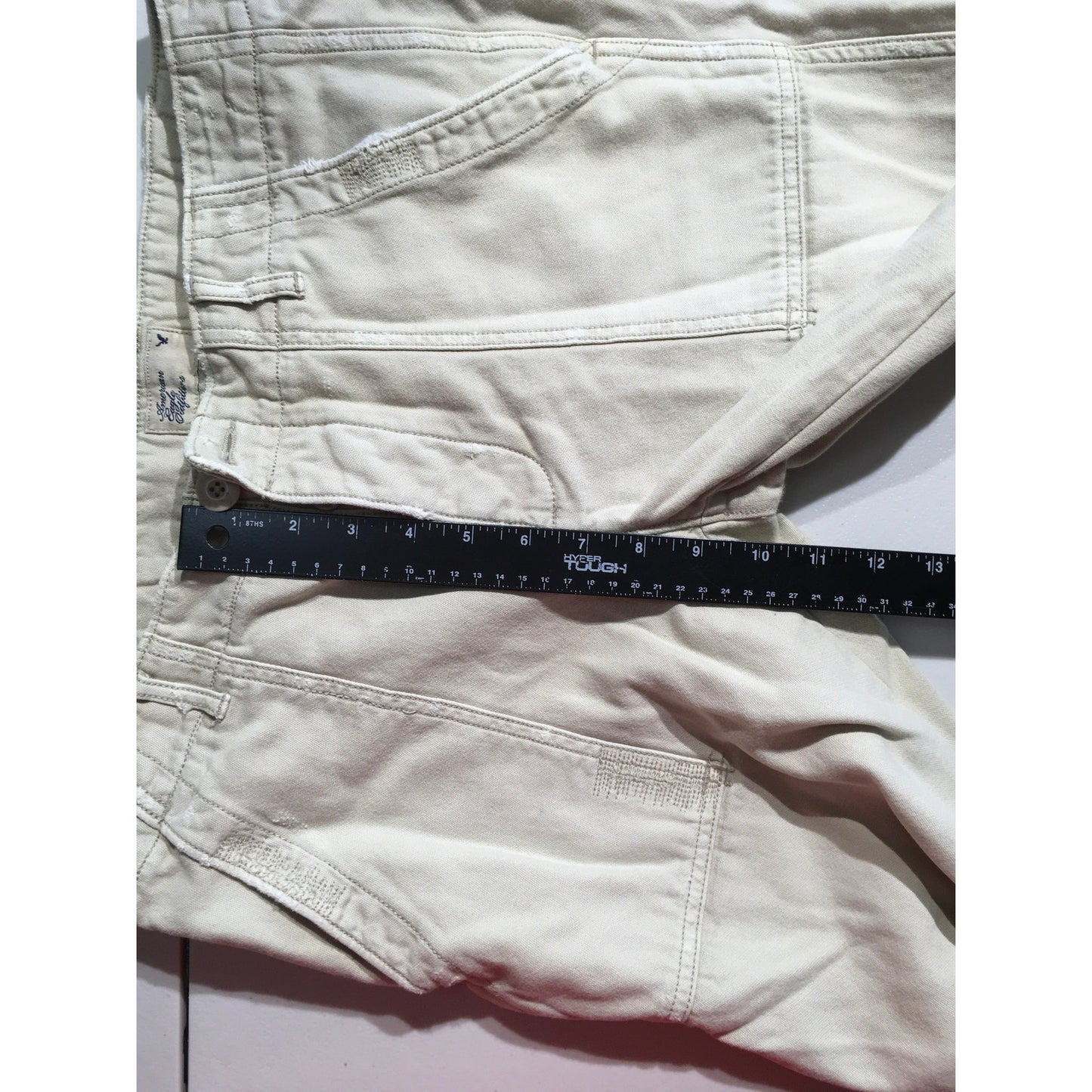 American Eagle Cream Utility Cotton Pants Size 6 - Casual, Workwear, Streetwear