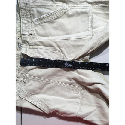 American Eagle Cream Utility Cotton Pants Size 6 - Casual, Workwear, Streetwear