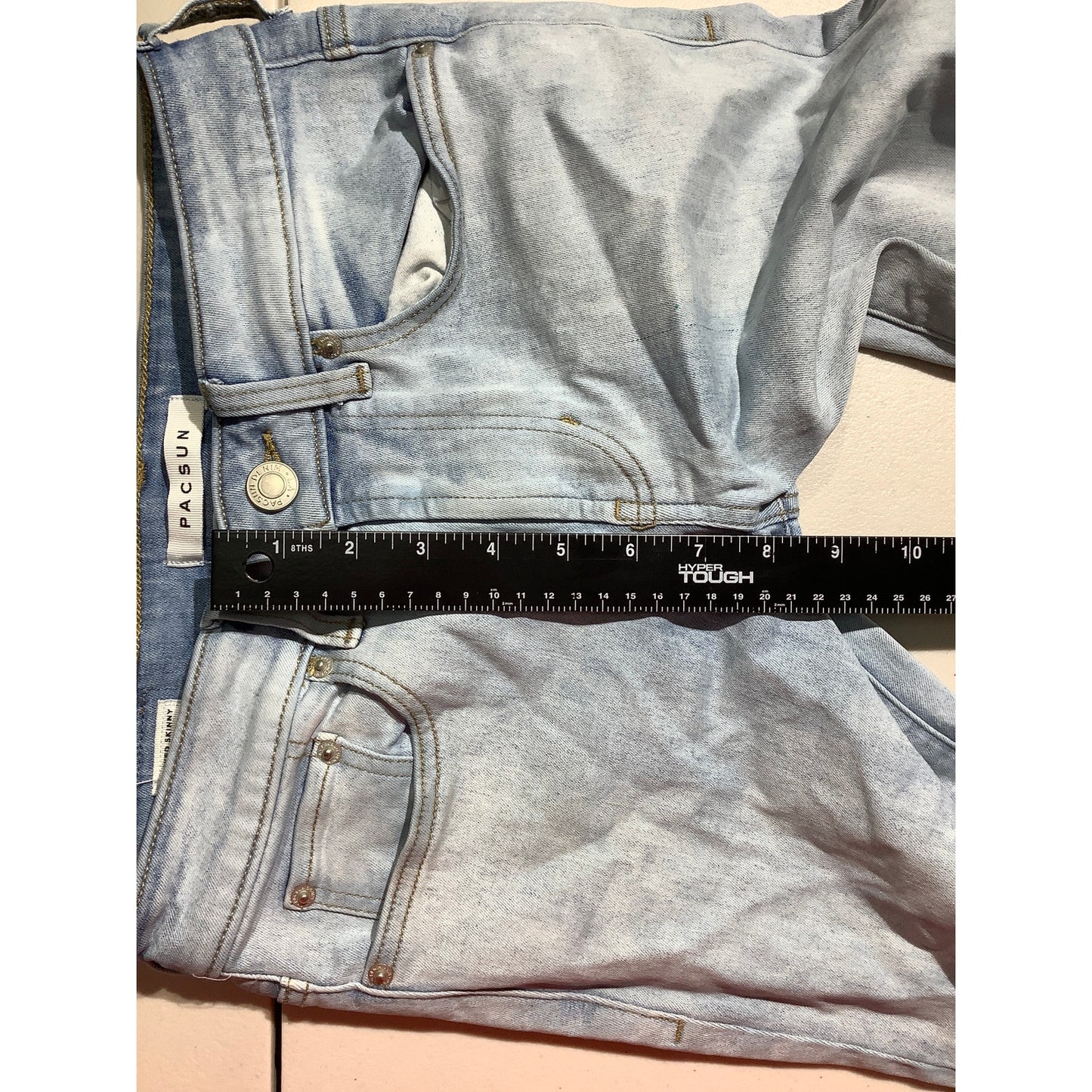 PacSun Stacked Skinny Jeans Youth Size 26W 28L — Stretch, Casual, Trendy