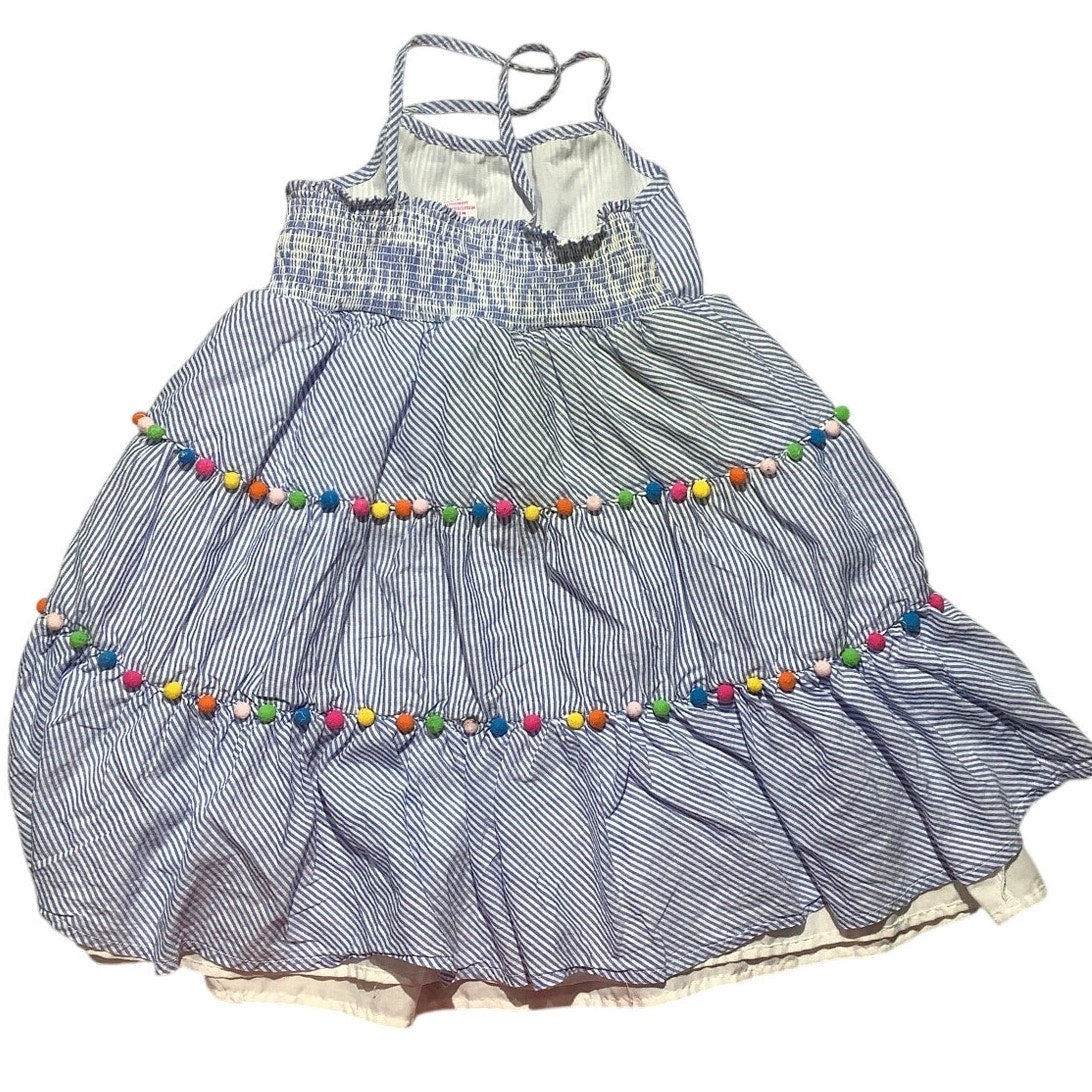 Tommy Bahama Girls Dress Size 7 Pom Pom Cotton — Preppy, Coastal, Resort