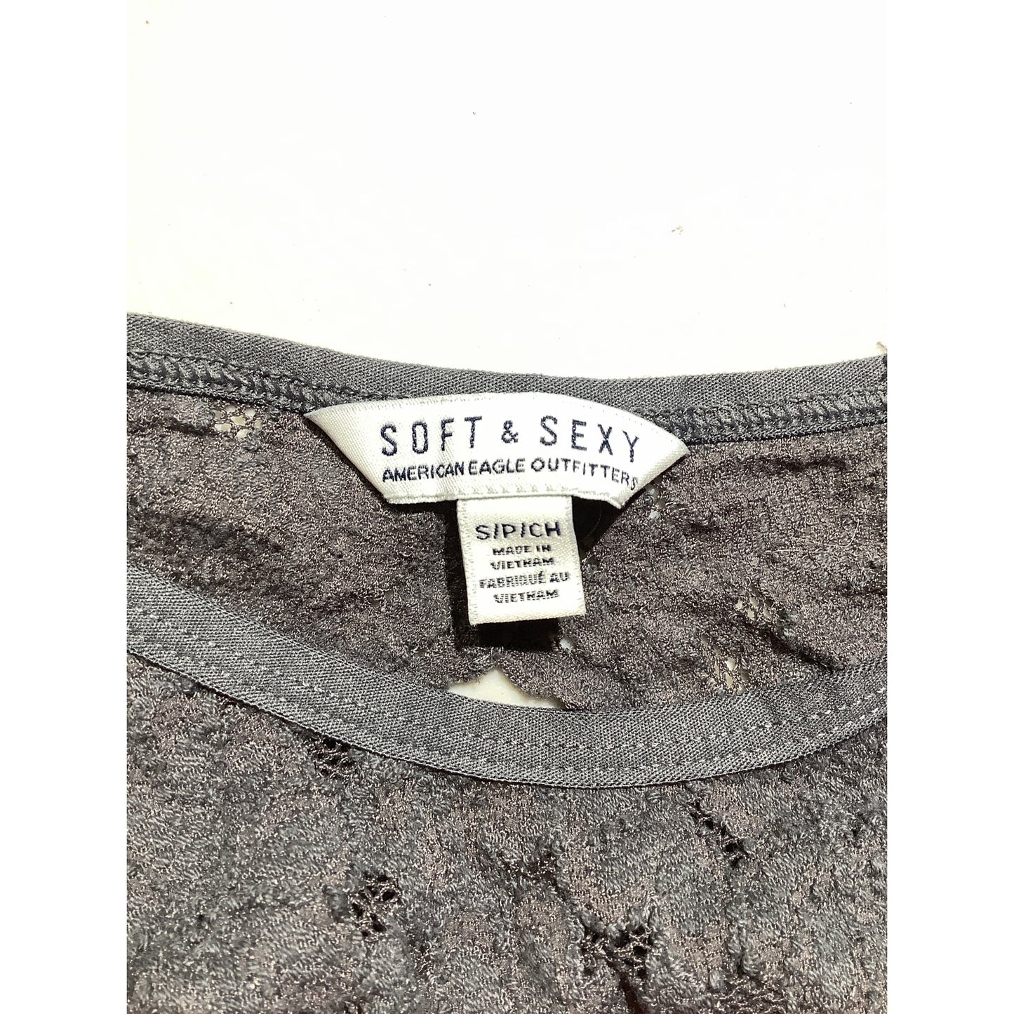 American Eagle Lace Halter Tank Top Women’s Size S — Feminine, Casual, Layering