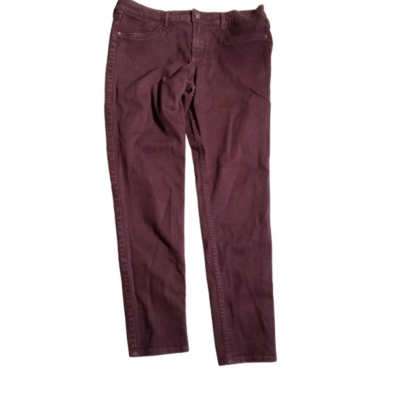 Abercrombie & Fitch Maroon Skinny Jeans Women’s 10 – Mid-Rise, Stretch, Casual